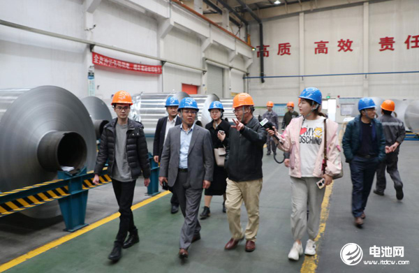 中国电池新能源产业链调研团一行参观考察江苏中基