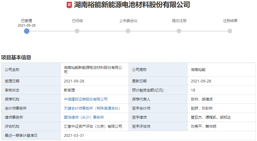 磷酸铁锂,正极材料,湖南裕能