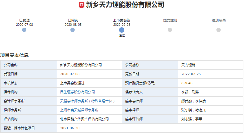 三元正极材料,天力锂能,三元前驱体