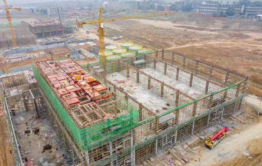 新洋丰湖北钟祥磷酸铁项目施工现场