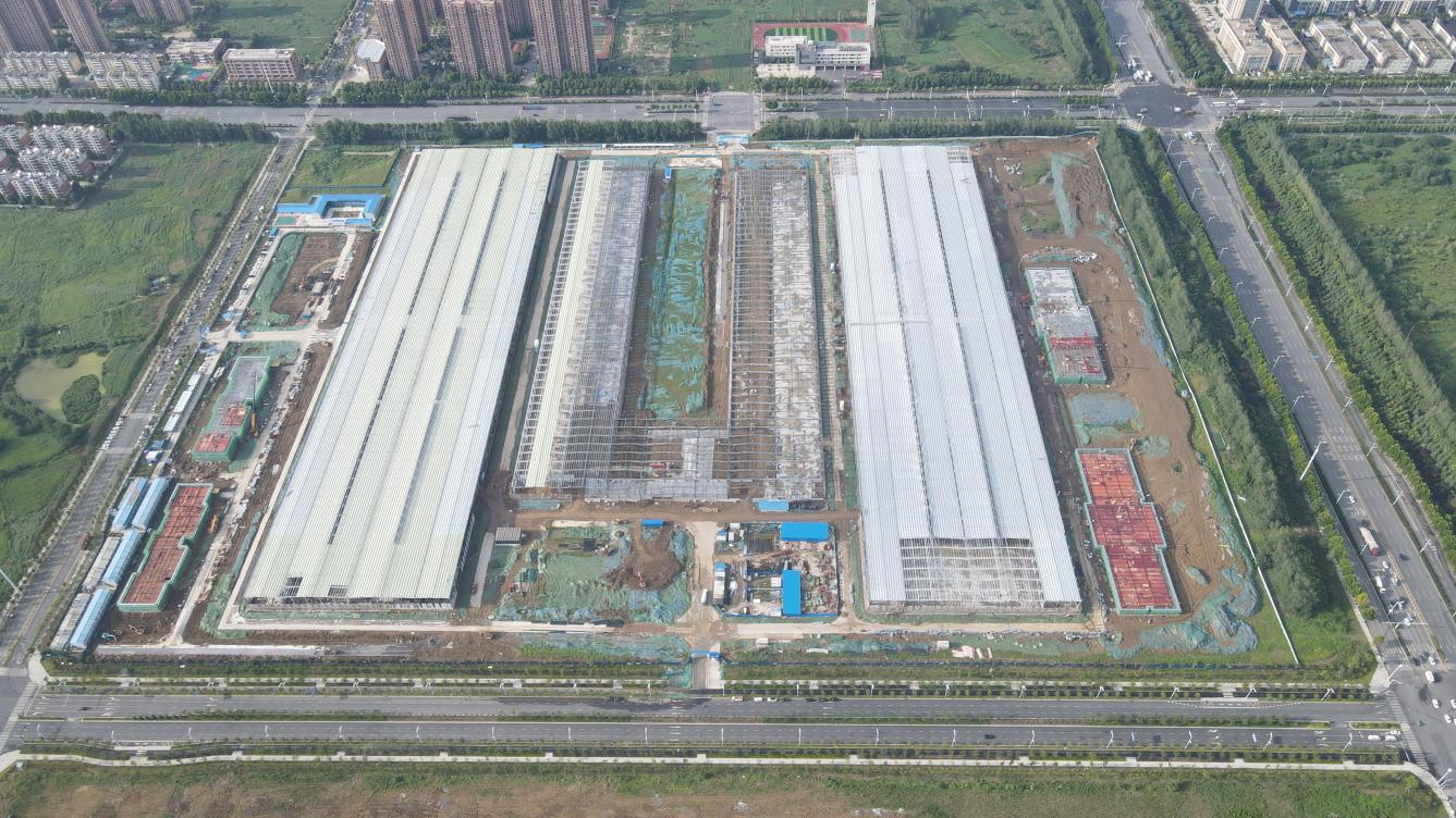 新站基地一期20GWh标准电芯项目俯瞰图