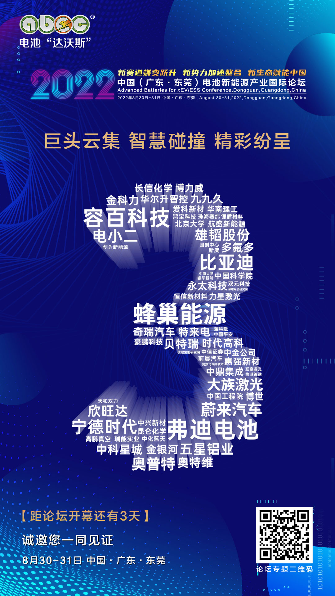 ABEC丨第9届电池“达沃斯”