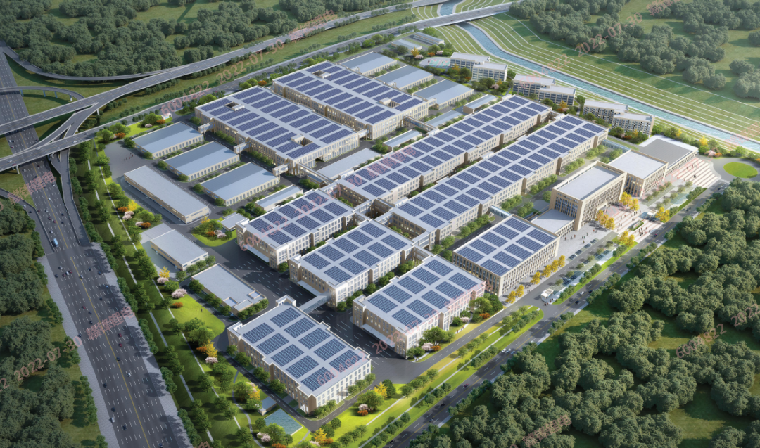 重庆赣锋20GWh新型锂电池科技产业园鸟瞰图