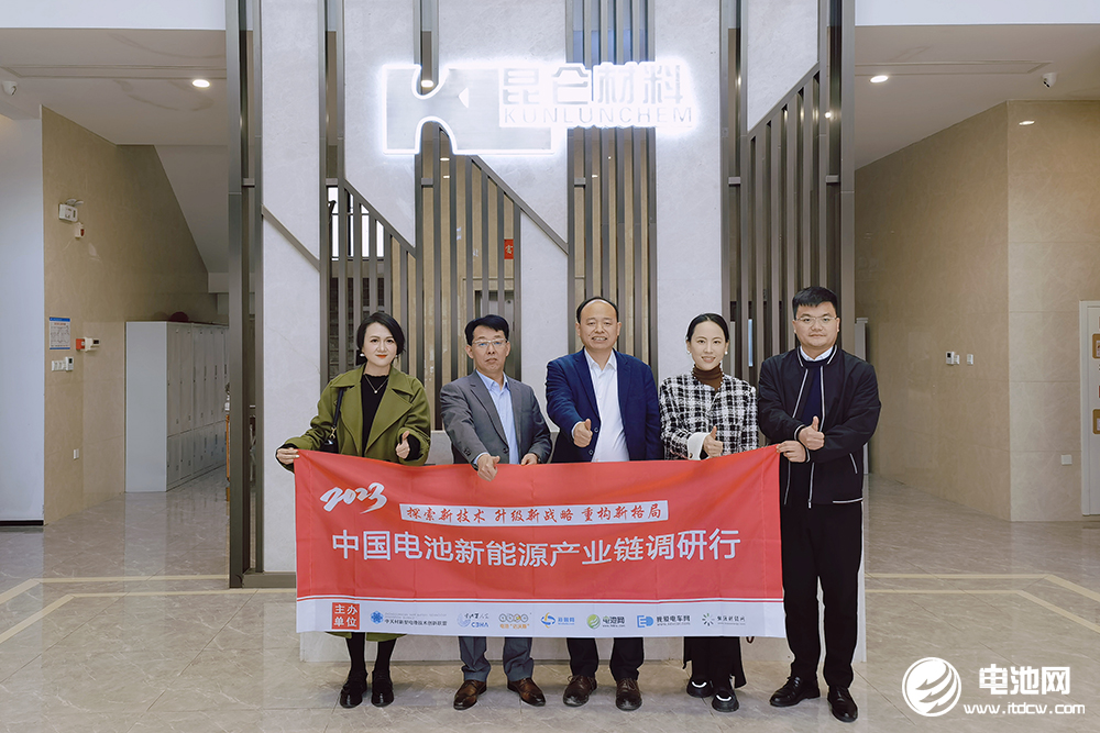 中国电池新能源产业链调研团一行参观考察湖州昆仑