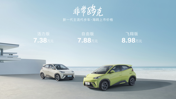 比亚迪,新能源汽车,比亚迪海鸥