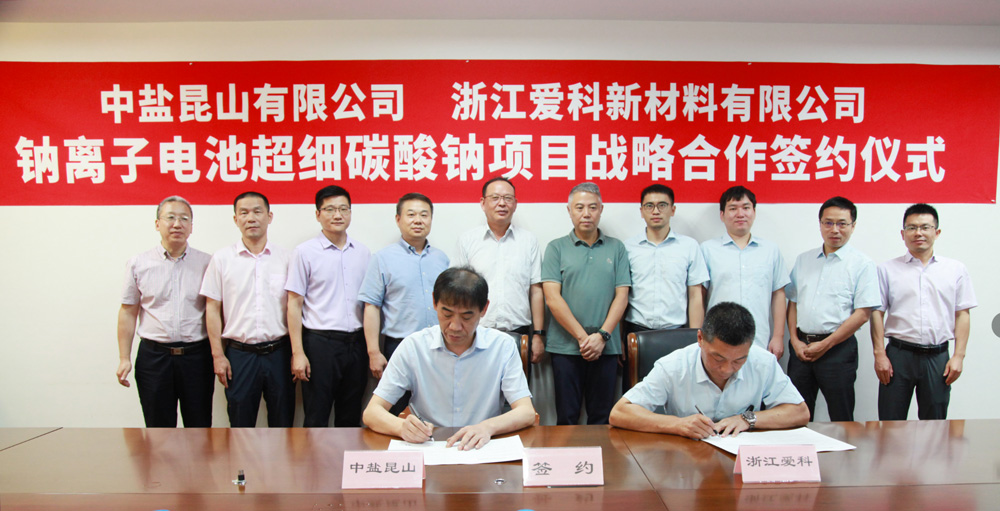 钠离子电池超细碳酸钠项目签约