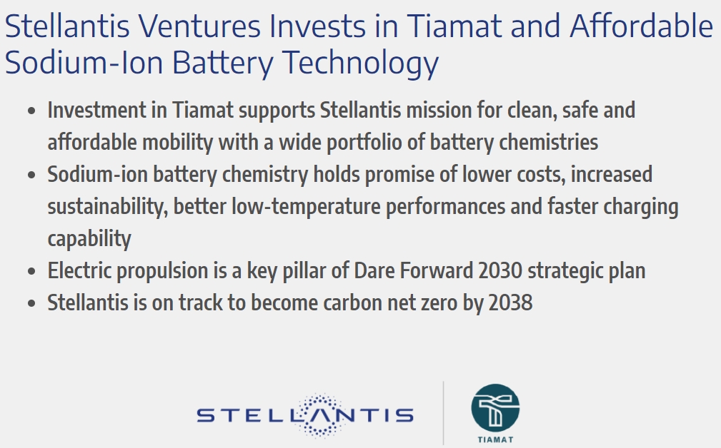 这一海外车企参投法国钠电池初创公司1.5亿欧元融资