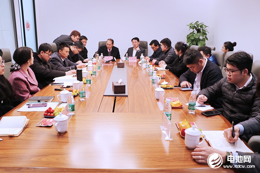 中国电池新能源产业链调研团一行参观考察华彩科技