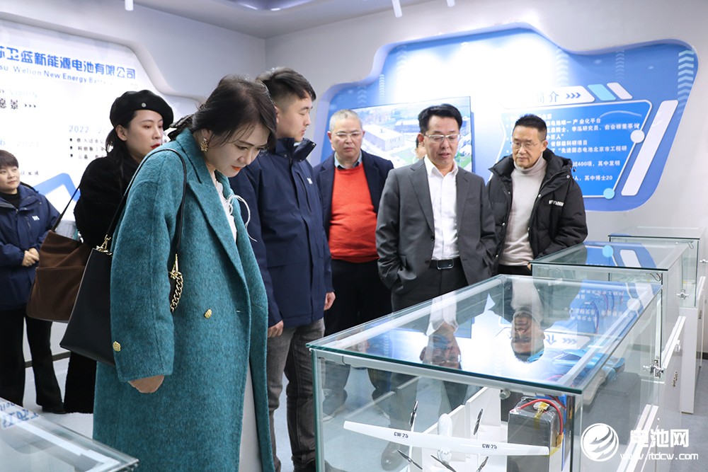 中国电池新能源产业链调研团一行参观考察江苏卫蓝新能源