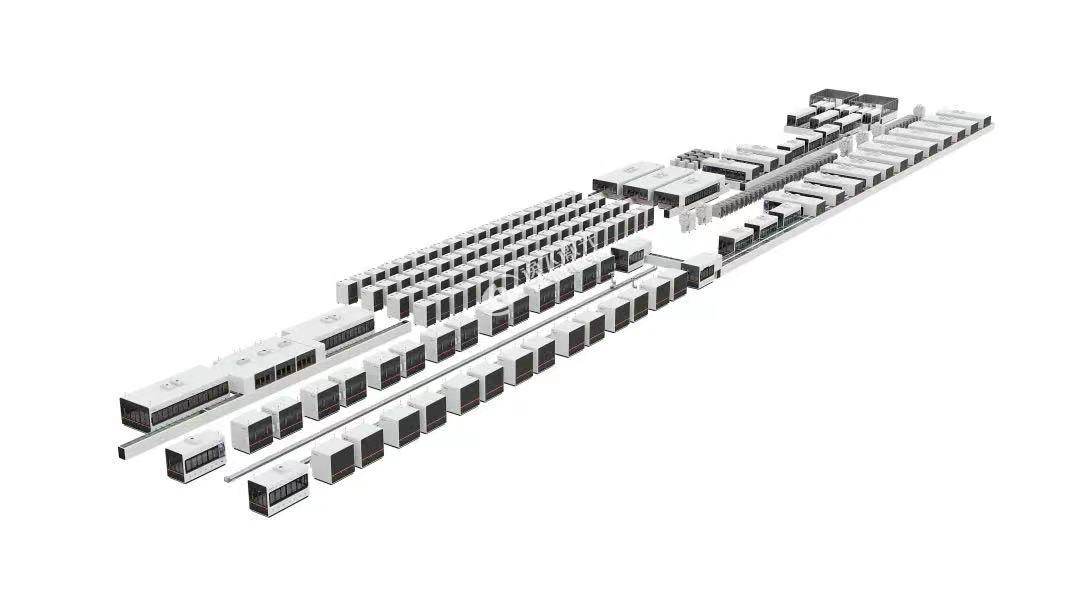 逸飞激光150PPM圆柱全极耳智能生产线 逸飞激光150PPM圆柱全极耳智能生产线