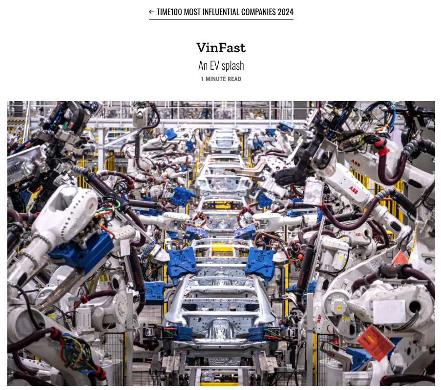 VinFast(图片来源:《时代》周刊) VinFast(图片来源:《时代》周刊)
