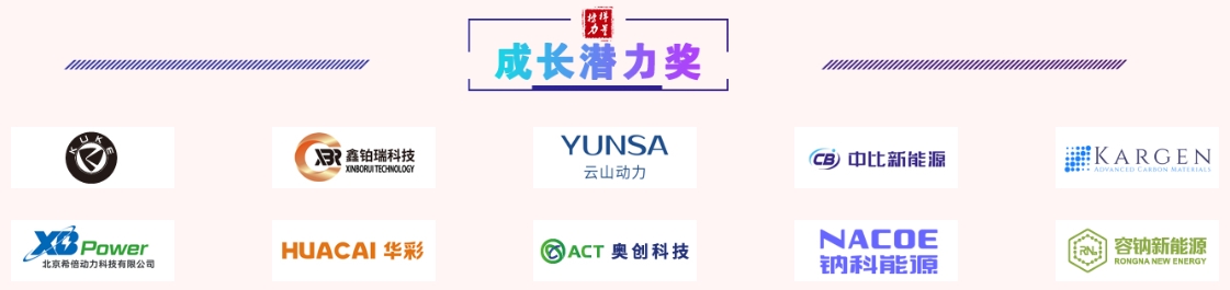 中国电池新能源行业成长潜力奖