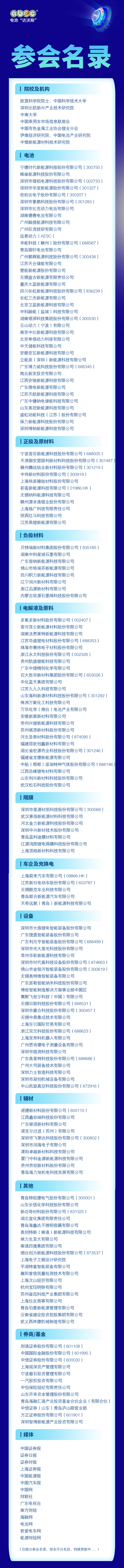 倒计时5天!ABEC 2024丨第11届电池“达沃斯”论坛最新参会名录来了! 倒计时5天!ABEC 2024丨第11届电池“达沃斯”论坛最新参会名录来了!