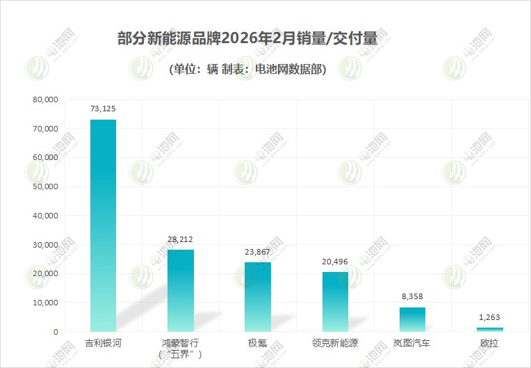 部分新能源品牌