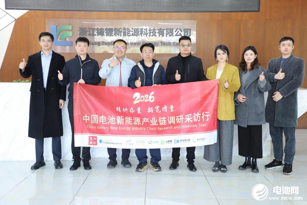 中国电池新能源产业链调研团一行到访浙江锋锂