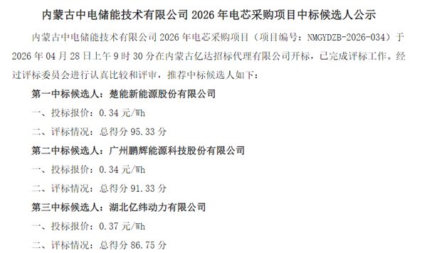 内蒙古中电储能技术有限公司