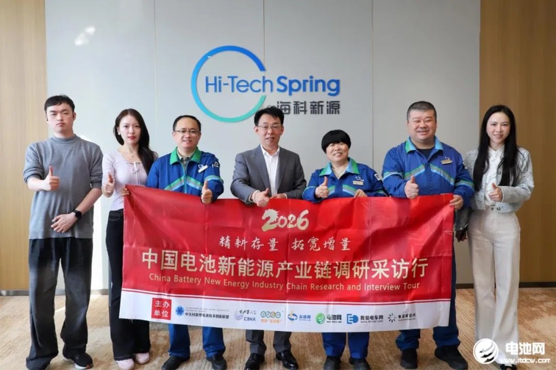 中国电池新能源产业链调研团一行到访海科新源