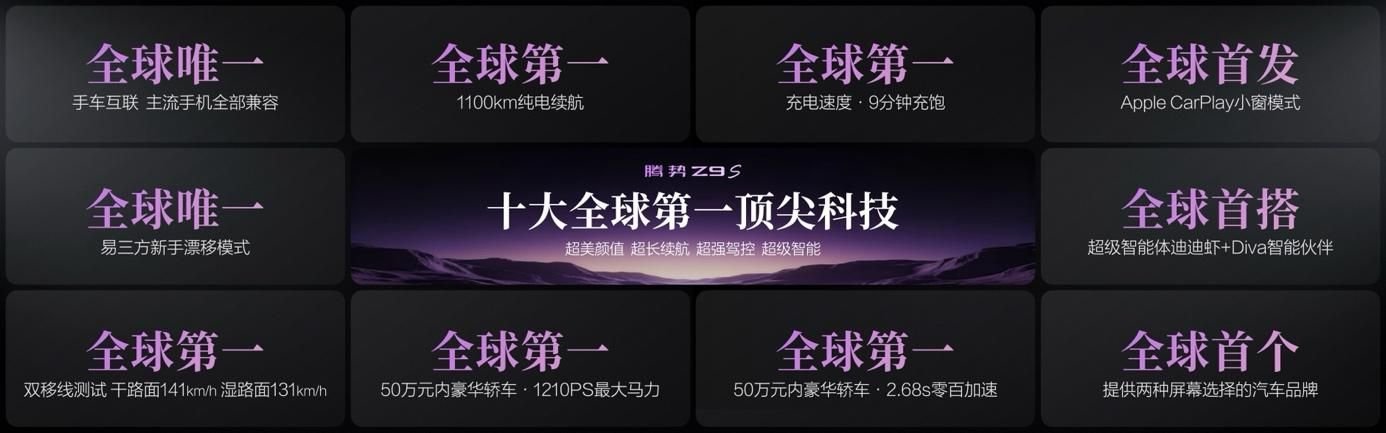 百万超跑技术同源,腾势Z9S正式开启预售 百万超跑技术同源,腾势Z9S正式开启预售