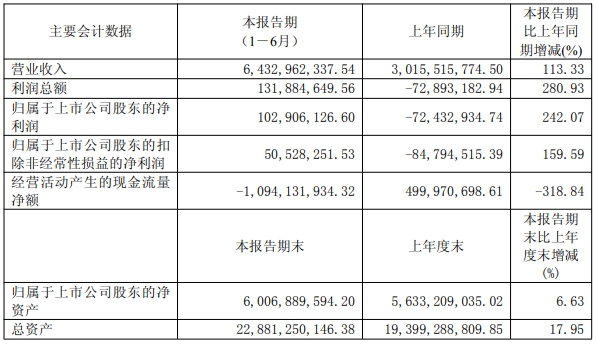 诺德股份上半年业绩表 诺德股份上半年业绩表