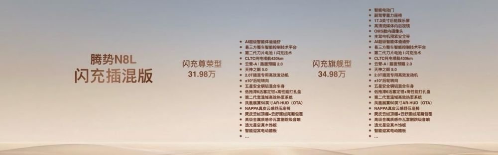 纯电续航960公里！腾势N8L闪充车型首搭AI超级智能体迪迪虾